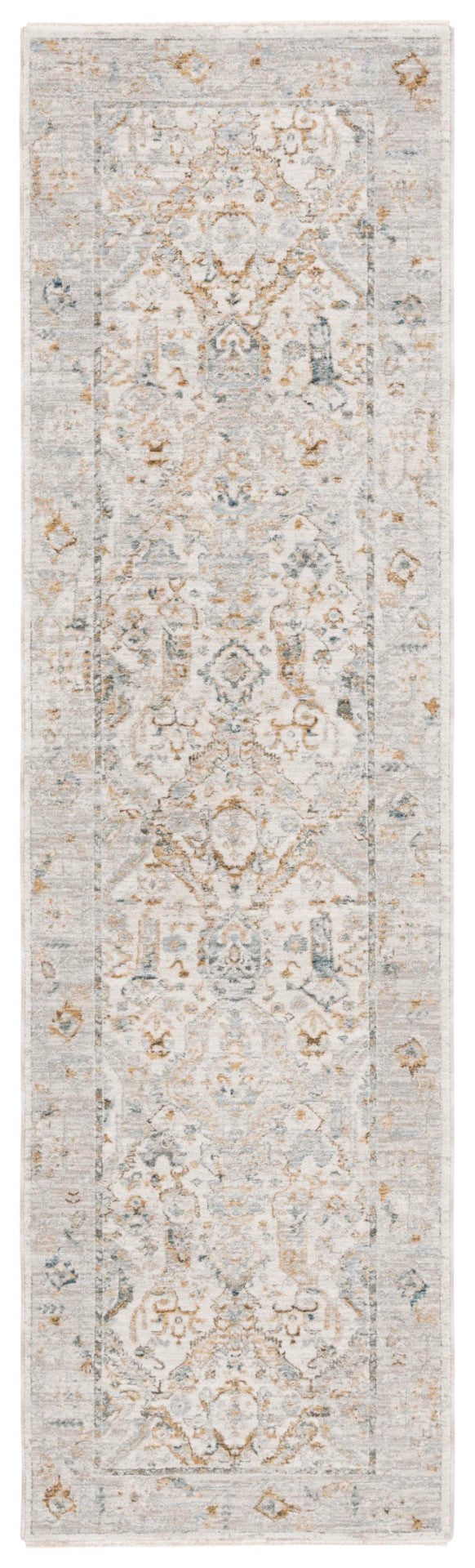 Safavieh Hamilton Area Rug - Elegant Traditional Design In Soft Polyester, Crafted In Turkey For Timeless Style Grey ,Blue Polyester Hlt100f-10