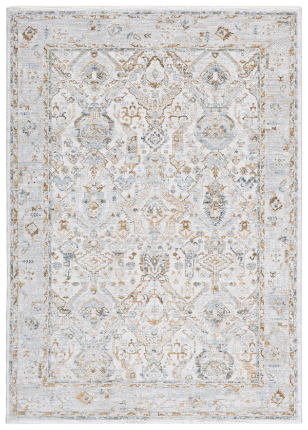 Safavieh Hamilton Area Rug - Elegant Traditional Design In Soft Polyester, Crafted In Turkey For Timeless Style Grey ,Blue Polyester Hlt100f-10