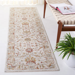 Safavieh Hamilton Exquisite Traditional Area Rug - Elegant Power Loomed Design For Timeless Home Decor Ivory ,Rust Polyester Hlt114a-10
