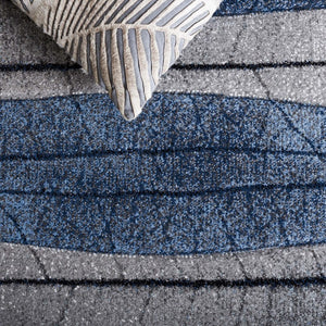 Safavieh Hollywood Abstract Power Loomed Polypropylene Area Rug for Living Room or Bedroom HLW703B-8