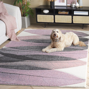 Safavieh Hollywood Abstract Geometric Area Rug Power Loomed Polypropylene Living Room Accent HLW703C-5