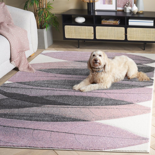 Safavieh Hollywood Abstract Geometric Area Rug Power Loomed Polypropylene Living Room Accent HLW703C-5