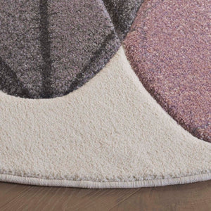 Safavieh Hollywood Abstract Round Rug Power Loomed Turkish Polypropylene for Modern Living Spaces HLW703C-7R