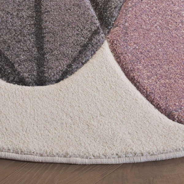 Safavieh Hollywood Abstract Round Rug Power Loomed Turkish Polypropylene for Modern Living Spaces HLW703C-7R