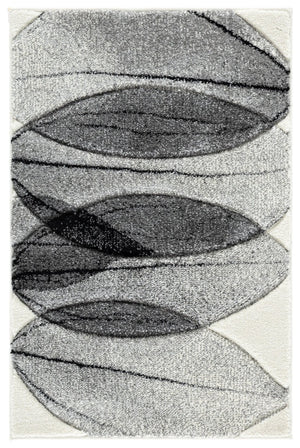 Safavieh Hollywood Abstract Ivory Grey Polypropylene Accent Rug for Entryways and Bedrooms HLW703D-2