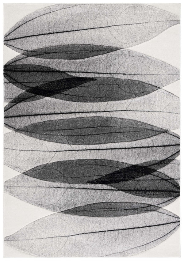 Safavieh Hollywood Abstract Ivory Grey Plush Polypropylene Area Rug for Living Room Decor HLW703D-6