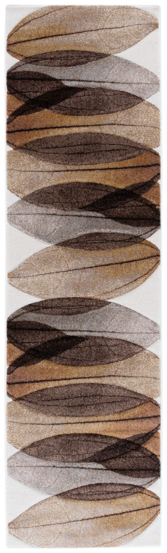 Safavieh Hollywood Modern Gold And Blue Area Rug - Luxurious Contemporary Design For Elegant Spaces Brown ,Grey Polypropylene Hlw703t-4