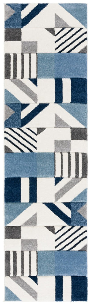 Safavieh Hollywood Geometric Runner Rug Power Loomed Polypropylene for Hallways and Entryways HLW709A-28
