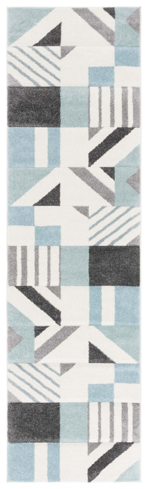Safavieh Hollywood Geometric Power-Loomed Polypropylene Runner Rug for Hallway and Entryway HLW709C-28
