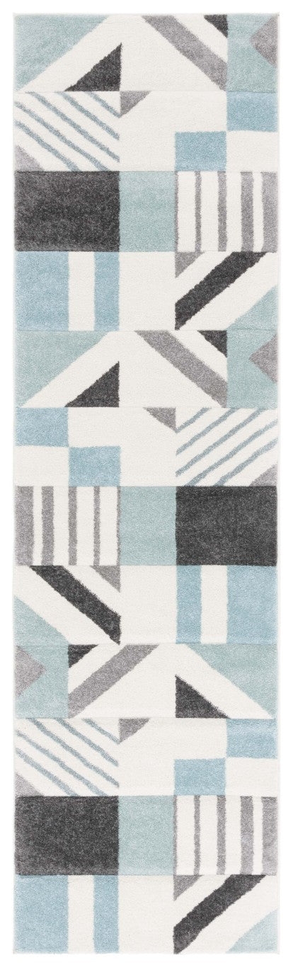 Safavieh Hollywood Geometric Power-Loomed Polypropylene Runner Rug for Hallway and Entryway HLW709C-28