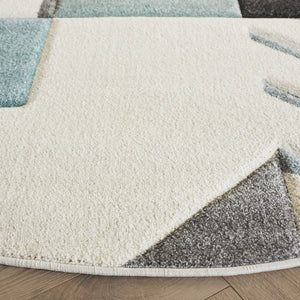 Safavieh Hollywood Geometric Round Rug Polypropylene Pile Contemporary Living Room Accent HLW709C-7R