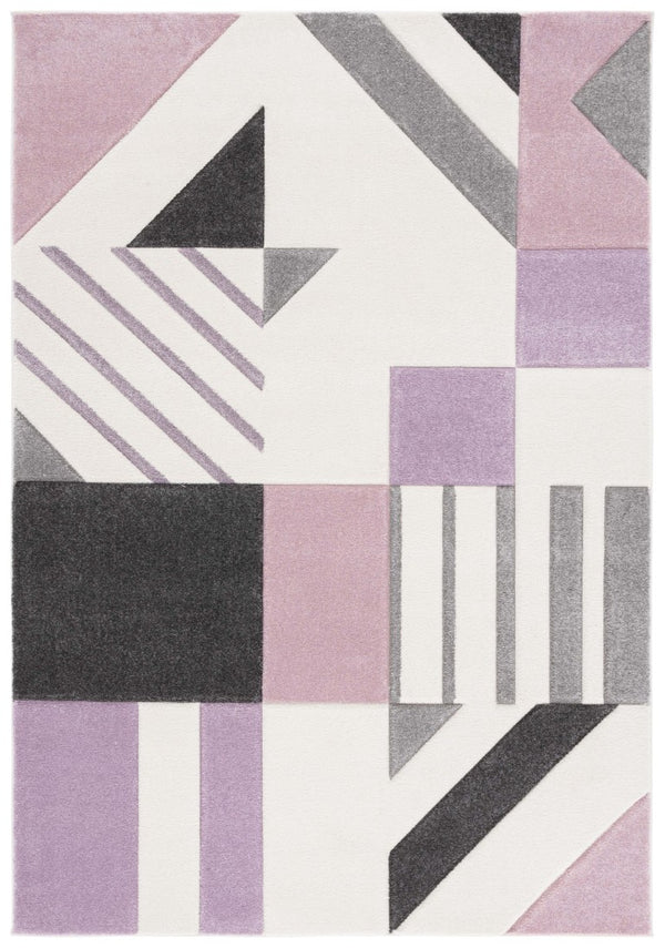 Safavieh Hollywood Geometric Area Rug Power Loomed Polypropylene Plush Pile Living Room Accent HLW709D-5