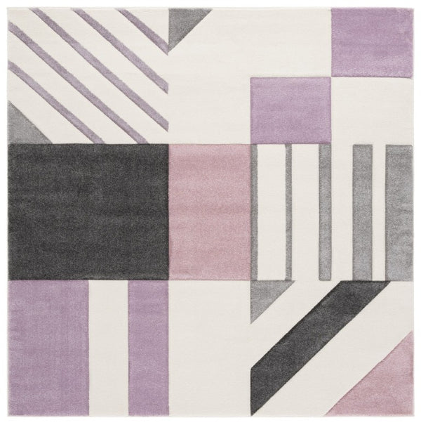 Safavieh Hollywood Geometric Indoor Rug Polypropylene Power Loomed Square Living Room Accent HLW709D-7SQ