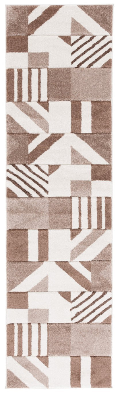 Safavieh Hollywood Geometric Polypropylene Runner Rug for Entryways Hallways and Modern Interiors HLW709E-28