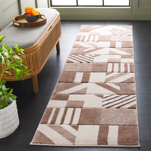 Safavieh Hollywood Geometric Polypropylene Runner Rug for Entryways Hallways and Modern Interiors HLW709E-28