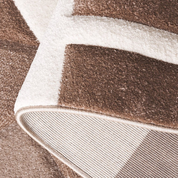 Safavieh Hollywood Geometric Polypropylene Area Rug Turkish Woven Ivory Brown Living Room Accent HLW709E-5
