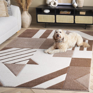 Safavieh Hollywood Geometric Area Rug Power-Loomed Polypropylene for Modern Living Spaces HLW709E-6