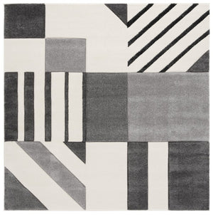 Safavieh Hollywood Square Geometric Indoor Rug Power Loomed Polypropylene Modern Living Room HLW709F-7SQ