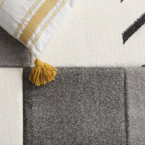 Safavieh Hollywood Square Geometric Indoor Rug Power Loomed Polypropylene Modern Living Room HLW709F-7SQ