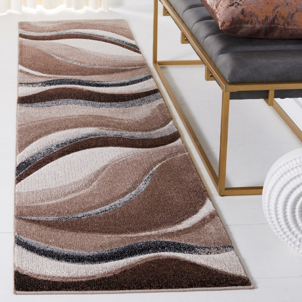 Safavieh Hollywood Sinuous Power-Loomed Polypropylene Runner Rug for Hallway Entryway 2'-3" x 6'-0" HLW718P-26