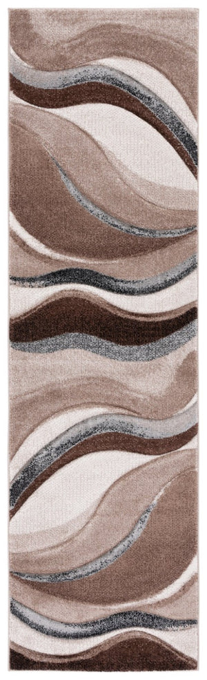 Safavieh Hollywood Sinuous Power-Loomed Polypropylene Runner Rug for Hallway Entryway 2'-3" x 6'-0" HLW718P-26