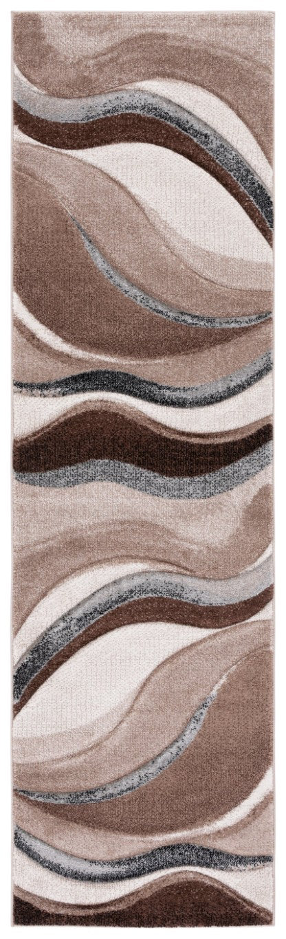 Safavieh Hollywood Sinuous Power-Loomed Polypropylene Runner Rug for Hallway Entryway 2'-3" x 6'-0" HLW718P-26