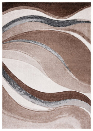 Safavieh Hollywood Sinuous Power-Loomed Polypropylene Runner Rug for Hallway Entryway 6'-7" x 9'-0" HLW718P-6