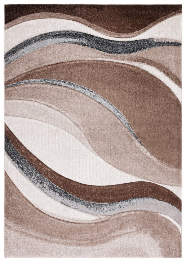 Safavieh Hollywood Sinuous Power-Loomed Polypropylene Runner Rug for Hallway Entryway 6'-7" x 9'-0" HLW718P-6
