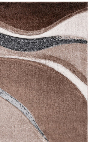 Safavieh Hollywood Sinuous Power-Loomed Polypropylene Runner Rug for Hallway Entryway 6'-7" x 9'-0" HLW718P-6