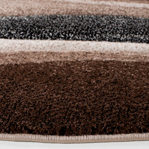 Safavieh Hollywood Sinuous Power-Loomed Polypropylene Runner Rug for Hallway Entryway 9'-0" x 9'-0" (Round) HLW718P-9R