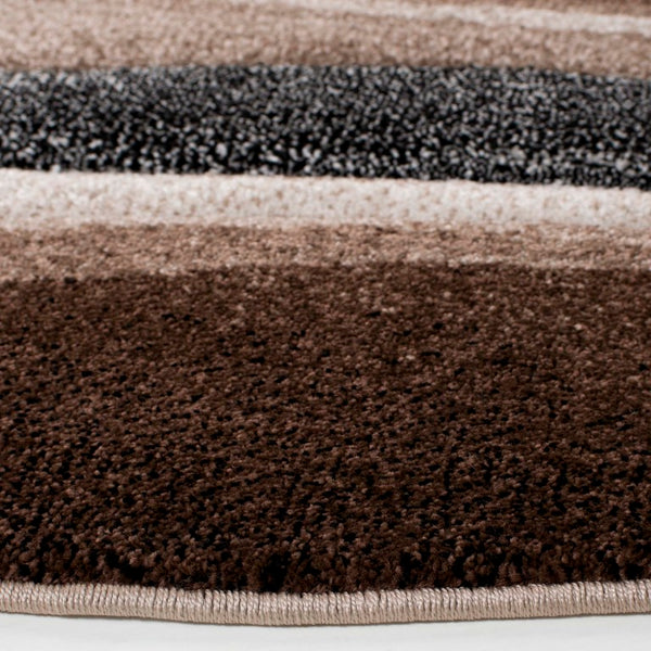 Safavieh Hollywood Sinuous Power-Loomed Polypropylene Runner Rug for Hallway Entryway 9'-0" x 9'-0" (Round) HLW718P-9R