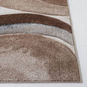 Safavieh Hollywood Sinuous Power-Loomed Polypropylene Runner Rug for Hallway Entryway 9'-0" x 9'-0" (Square) HLW718P-9SQ