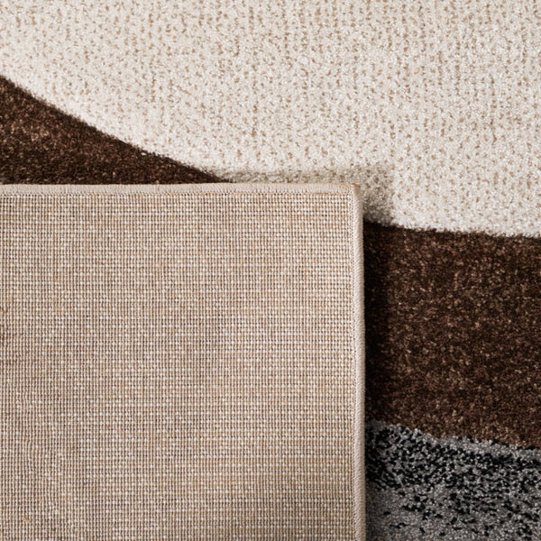 Safavieh Hollywood Sinuous Power-Loomed Polypropylene Runner Rug for Hallway Entryway 9'-0" x 9'-0" (Square) HLW718P-9SQ