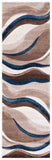 Hollywood Contemporary Polypropylene Runner Rug - Modern Abstract Design for Stylish Interiors