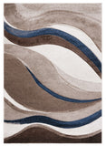 Safavieh Hollywood 766 HLW766 Power Loomed Contemporary Rug Beige / Blue HLW766C-212