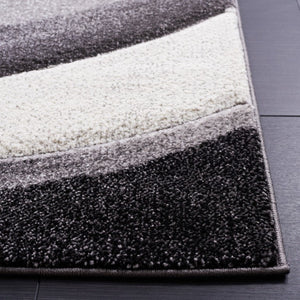 Safavieh Hollywood Wave Pattern Plush Polypropylene Runner Rug for Hallways and Corridors 3'-0" x 3'-0" HLW766G-3SQ