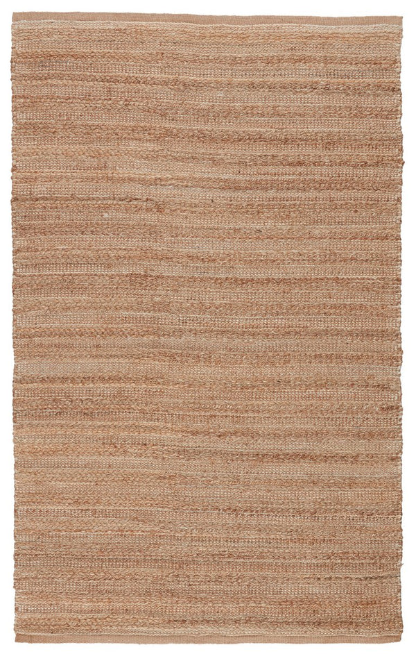 Jaipur Living Himalaya Canterbury Hm01 Handwoven Handmade 70% Jute 30% Rayon Solids Solid Indoor Rug Tan, White 70% Jute 30% Rayon, 100% Cotton Rug101988