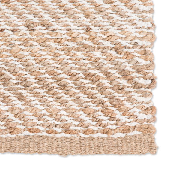 Jaipur Living Himalaya Diagonal Weave Hm07 Handwoven Handmade 70% Jute 30% Rayon Solids Solid Indoor Rug Beige, White 70% Jute 30% Rayon, 100% Cotton Rug102012