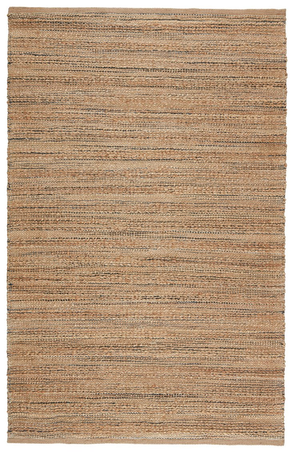 Jaipur Living Himalaya Canterbury Hm13 Handwoven Handmade 70% Jute 30% Rayon Solids Solid Indoor Rug Tan, Navy 70% Jute 30% Rayon, 100% Cotton Rug134566