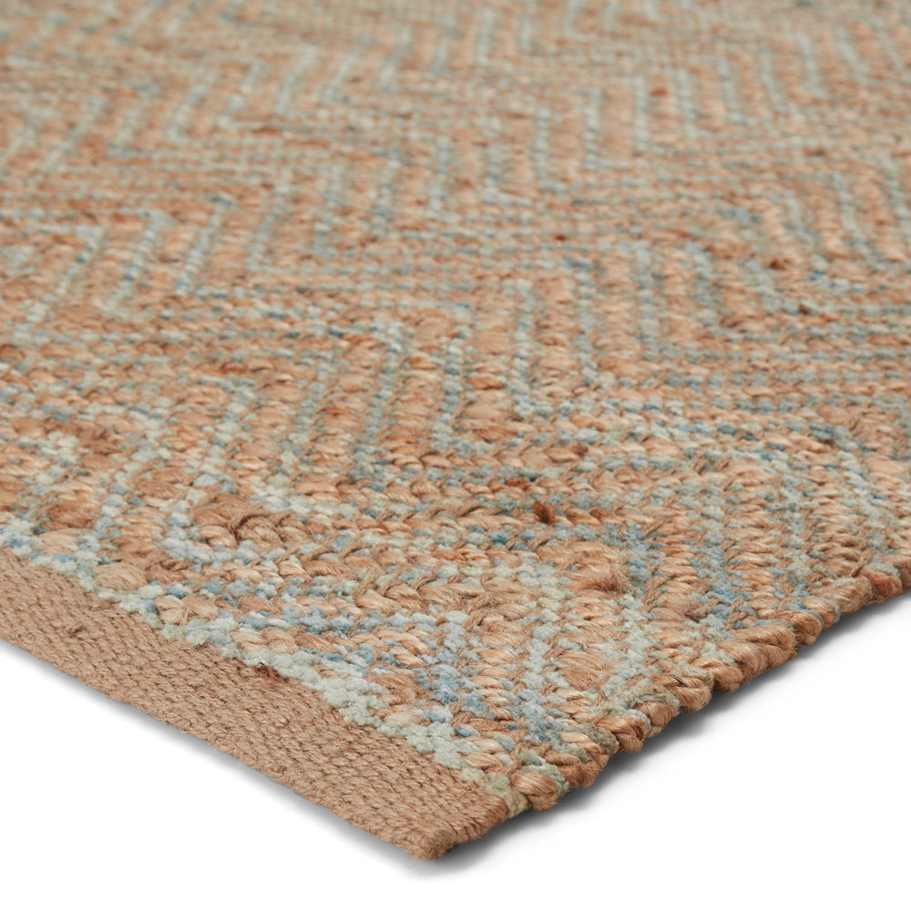 Jaipur Living Himalaya Reap Hm20 Handwoven Handmade 85% Jute 15% Rayon Lines Chevron Indoor Rug Tan, Green 85% Jute 15% Rayon, 100% Cotton Rug122803