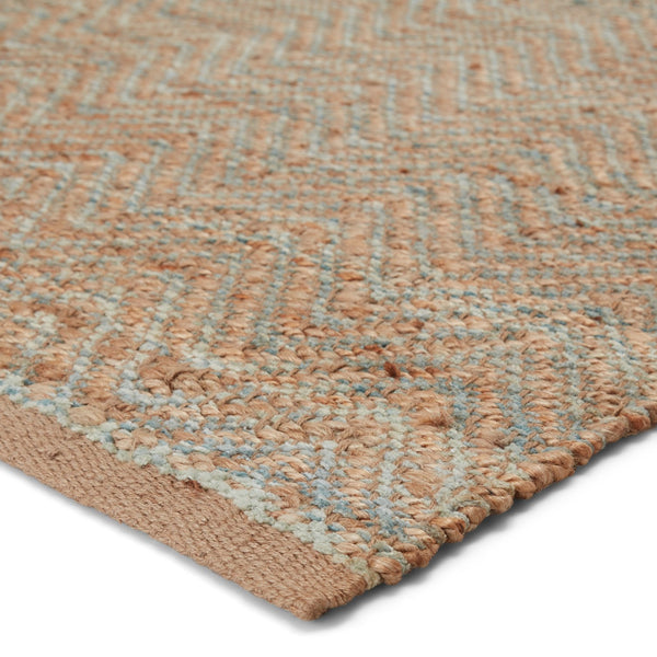 Jaipur Living Himalaya Reap Hm20 Handwoven Handmade 85% Jute 15% Rayon Lines Chevron Indoor Rug Tan, Green 85% Jute 15% Rayon, 100% Cotton Rug122803