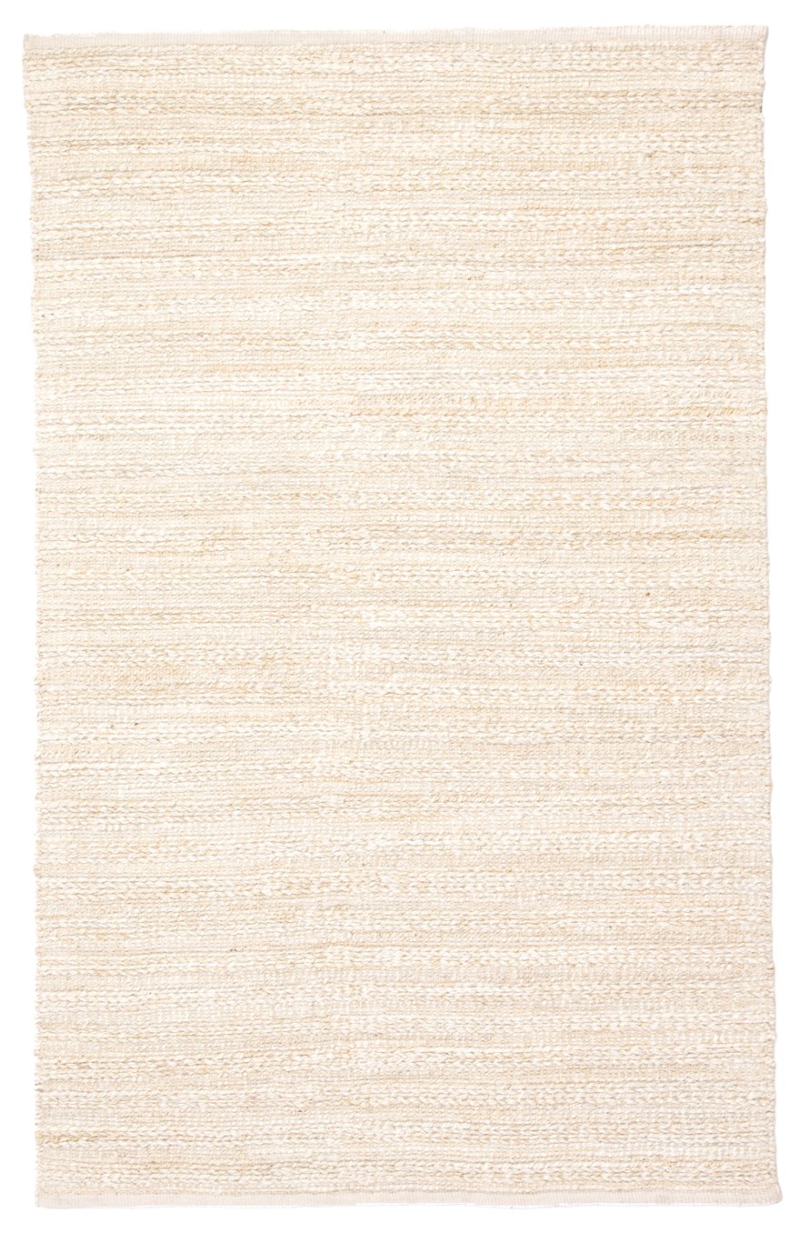 Jaipur Living Himalaya Canterbury Hm28 Handwoven Handmade 70% Jute 30% Rayon Solids Solid Indoor Rug White, Beige 70% Jute 30% Rayon, 100% Cotton Rug140218
