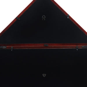 English Elm Quincy Flag and Certificate Display Case - Handcrafted Solid Pine Wood Shadow Box for Tribute Showcasing Mahogany 18.5"W x 3.5"D x 22.5"H HMHD-22M142Y-MHG-GG