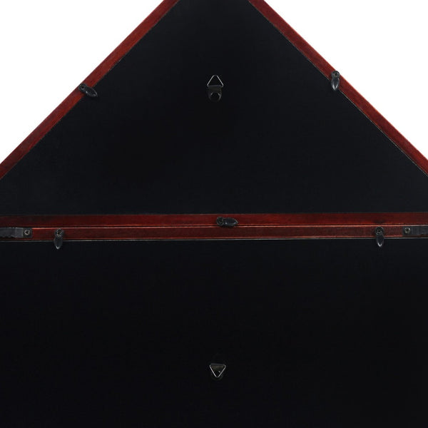 English Elm Quincy Flag and Certificate Display Case - Handcrafted Solid Pine Wood Shadow Box for Tribute Showcasing Mahogany 18.5"W x 3.5"D x 22.5"H HMHD-22M142Y-MHG-GG