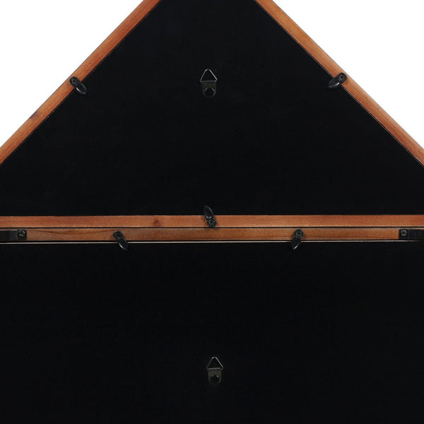 English Elm Quincy Flag and Certificate Display Case - Handcrafted Solid Pine Wood Shadow Box for Tribute Showcasing Dark Brown 18.5"W x 3.5"D x 22.5"H HMHD-22M142Y-RSTBRN-GG