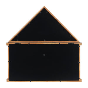 English Elm Quincy Flag and Certificate Display Case - Handcrafted Solid Pine Wood Shadow Box for Tribute Showcasing Weathered 26.5"W x 4.5"D x 26.5"H HMHD-22M192Y-WEATH-GG