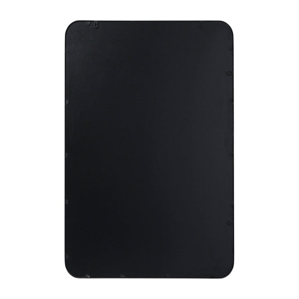English Elm Jada Decorative Wall Mirror - Sleek Modern Design for Bathrooms, Living Rooms, Vertical or Horizontal Use Matte Black 24"W x 36"L HMHD-22M199YBN-BK-GG