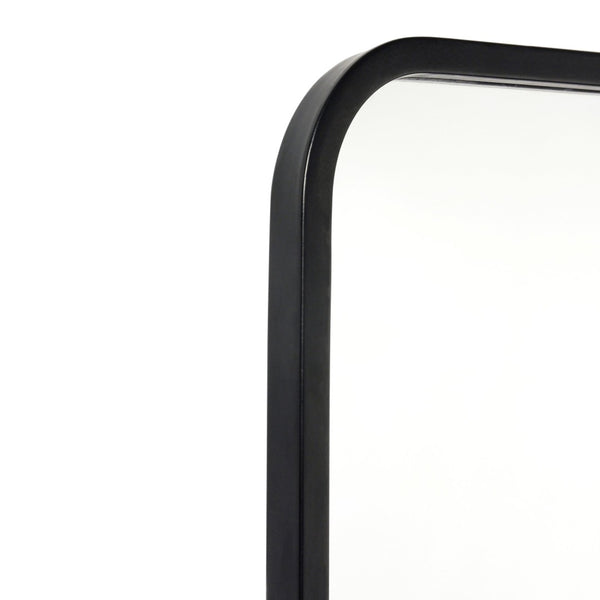 English Elm Jada Decorative Wall Mirror - Sleek Modern Design for Bathrooms, Living Rooms, Vertical or Horizontal Use Matte Black 24"W x 36"L HMHD-22M199YBN-BK-GG
