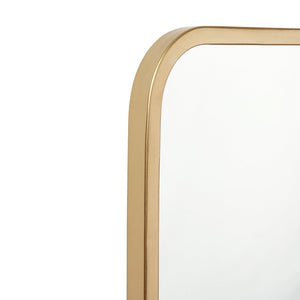 English Elm Jada Decorative Wall Mirror - Sleek Modern Design for Bathrooms, Living Rooms, Vertical or Horizontal Use Matte Gold 24"W x 36"L HMHD-22M199YBN-GD-GG