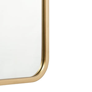 English Elm Jada Decorative Wall Mirror - Sleek Modern Design for Bathrooms, Living Rooms, Vertical or Horizontal Use Matte Gold 24"W x 36"L HMHD-22M199YBN-GD-GG